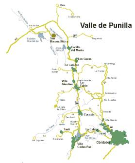Mapa para Ubicar San Marcos Sierras